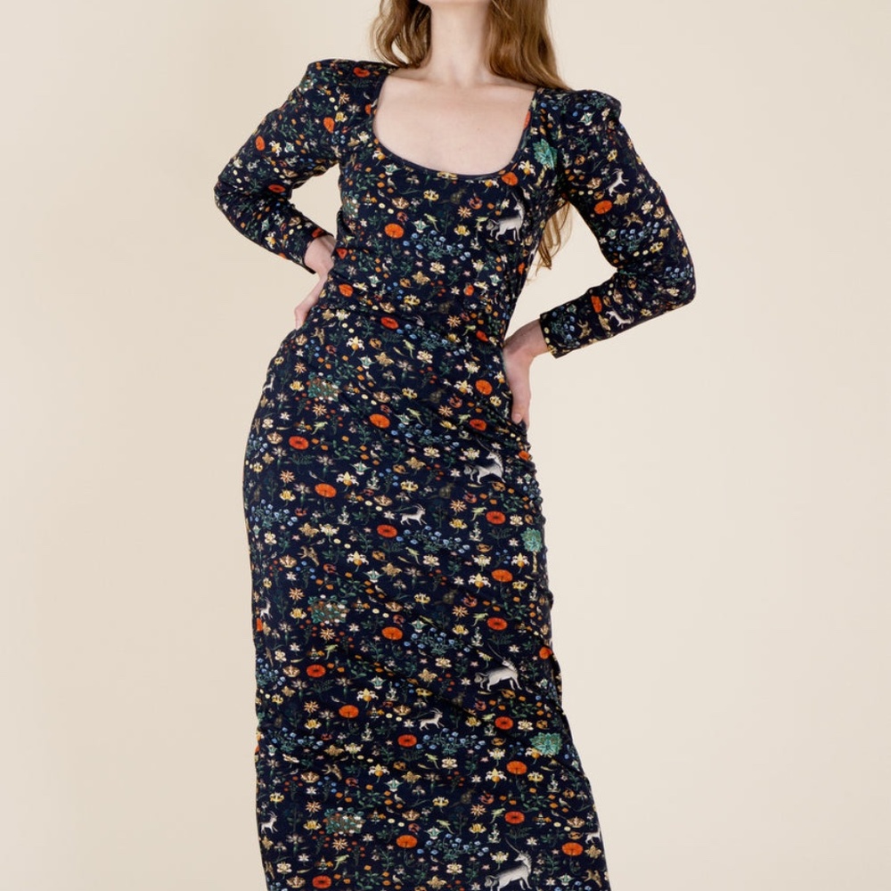 Samantha Pleet Black Illuminated Aphrodite Dress